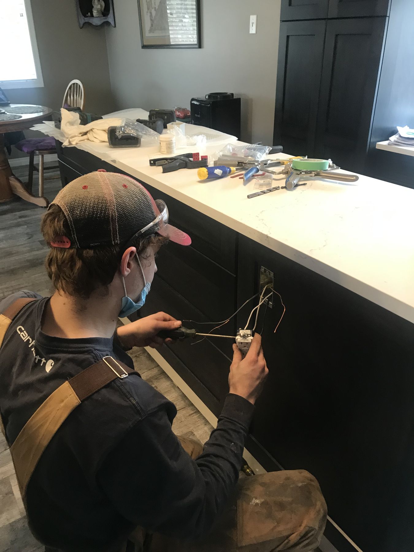 Technician at work